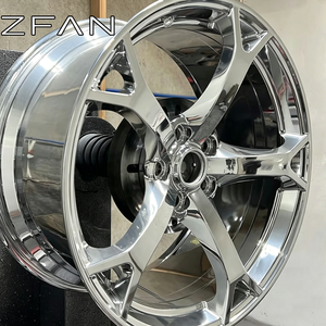 Rueda Cóncava Forjada Personalizada de una Pieza 6061-T6 de 18 19 20 21 Pulgadas 5x112 con Borde Gris Mate para Infiniti Q50, Auto de Pasajeros de Lujo - Product Image 3