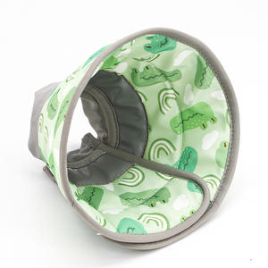 엘리자베스 서클 수술 후 보호 개를위한 핥기 및 물기 방지 기능이있는 부드러운 애완 동물 칼라 폴리에스터 헤드 기어 - Product Image 4