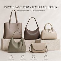 Collection de sacs à main en cuir de luxe pour femmes, marque privée OEM, pour le travail et la vie quotidienne, avec logo personnalisé, options de matériaux et de couleurs