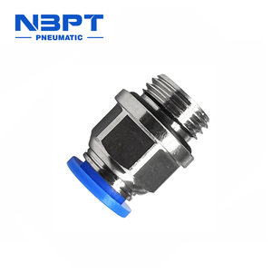 Poc 4mm 6mm 8mm 10mm 12mm 14mm 16mm khí nén thẳng nhanh chóng kết nối một chủ đề cảm ứng cắm ống phù hợp - Product Image 3