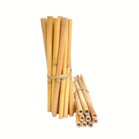 Azanature Pajitas de Hierba Lepironia 100% Naturales Biodegradables, Ecológicas, Sin Plástico, Inodoras, Sin Sabor, Desechables