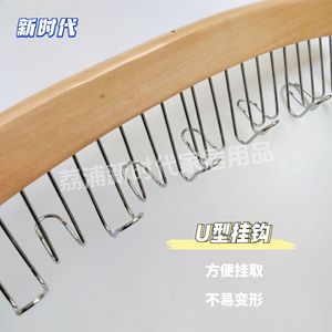 Wood Hanger 12 Hooks Round Shape Multi Functional Belt Scarf Bag Holder Clothes Organizer Natural Wood Color Hook Type - Product Image 3