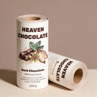 Impression d'étiquettes rectangulaires personnalisées en vinyle brillant imperméable, autocollants personnalisés pour chocolat, pour l'étiquetage des emballages