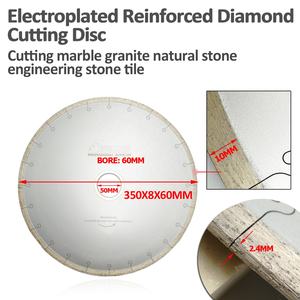 14 "350mm sıcak preslenmiş sürekli jant kanca yuvası elmas testere bıçağı dairesel elmas karo kesme bıçağı duvarcılık mermer için - Product Image 6