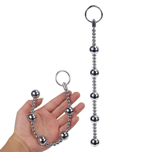 Bolas Anales de Acero Inoxidable, Tapón de Bolas Retráctiles, Juguete Sexual para Parejas, Diversión para Adultos - Product Image 2
