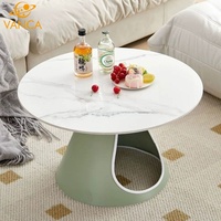 Table d'appoint ronde en céramique Factory Pet Hole, style simple et moderne, personnalisable