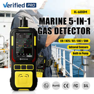 Detector de Gas Marino con Certificación CCS Bosean K-600M, Monitor Multigas 5 en 1 con Bomba, <span class=keywords><strong>CO2</strong></span>, O2, H2S, CO, CH4, Aprobado por CE - Product Image 1