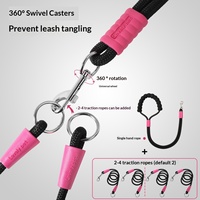 Laisse croisée pour animaux de compagnie, une laisse pour deux chiens, résistante à l'usure, multi-têtes détachables, lavable en machine
