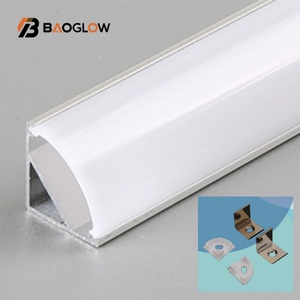 Perfil de aluminio para tira de LED, lámpara de esquina empotrada en el techo, perfil de luz LED de 12*12, precio de fábrica - Product Image 3