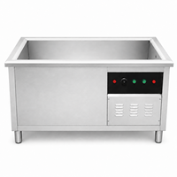 Lave-vaisselle automatique à ultrasons avec eau chauffée pour le nettoyage de la vaisselle, idéal pour les buffets, banquets, restaurants et systèmes de cuisine.