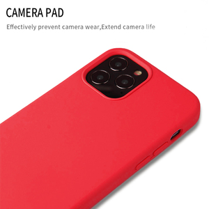 Pour iPhone 13 coque arrière en caoutchouc microfibre caoutchouc Silicone liquide coque de téléphone pour iPhone 13 12 11 14 Pro Max - Product Image 2