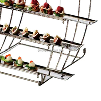 Nouveau Conçu 3/5 Niveaux Après-Midi Thé Alimentaire Présentoir Marteau Point Conception Décoration De Fête De Mariage Servir Dessert Buffet Ensemble