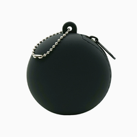 Sac de rangement miniature en silicone pour clés, câbles et petits objets