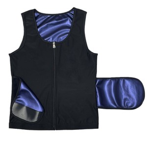 Gilet de sauna pour hommes, gilet amincissant, chemise de sudation zippée, débardeur de sudation pour la graisse abdominale - Product Image 2