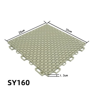 Carreaux de sol de garage solides en plastique modulaire écologique à emboîtement Carrelage de sol d'atelier de magasin de détail de voiture - Product Image 1