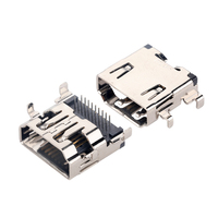 Conector HDMI Hembra MUP-H21201 de 19 Pines para Montaje Debajo de la Placa, Tipo DIP+CONTACT, 1.8 para TV Box