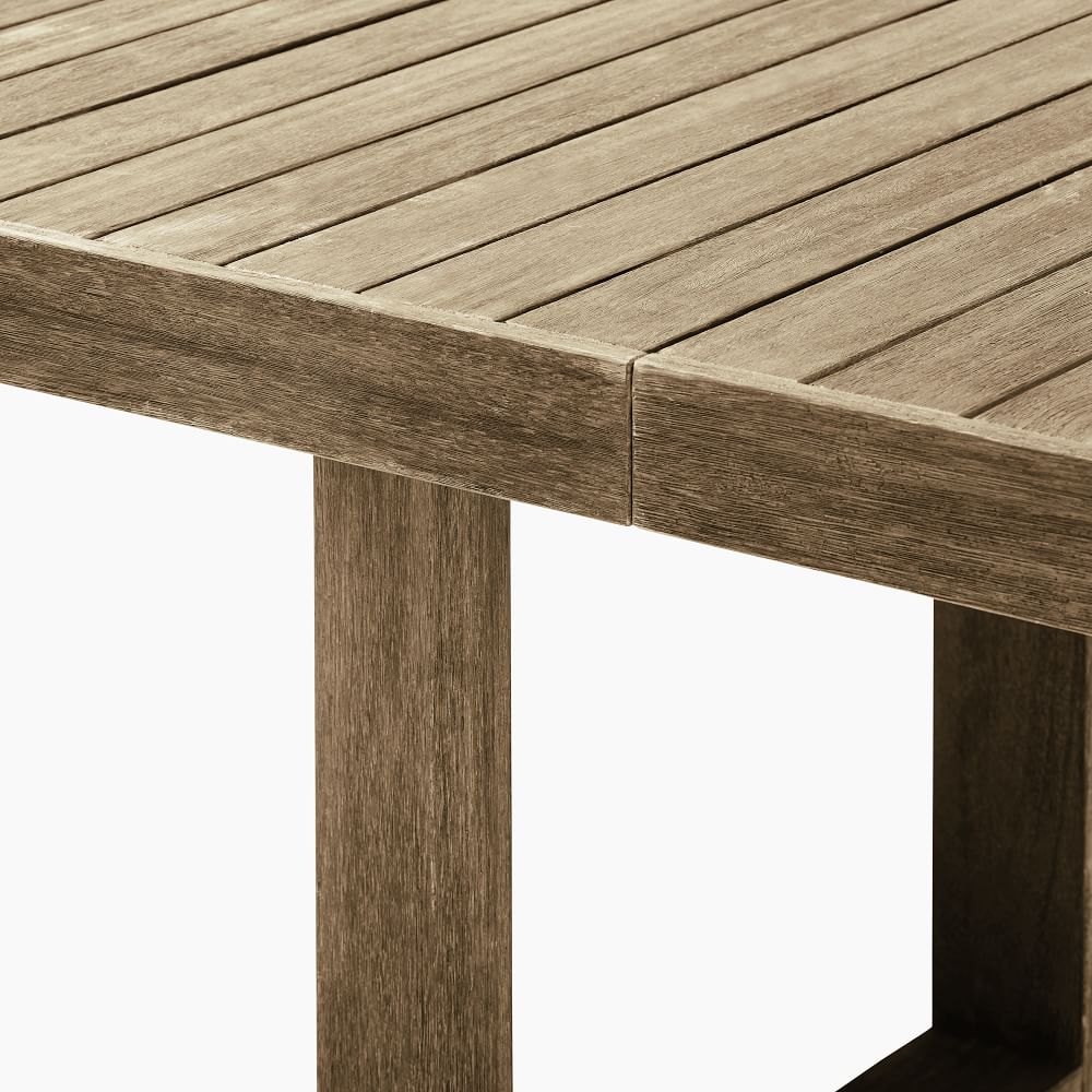 Custom garden set handcrafted new design rectangle teak solid wooden outdoor dining table