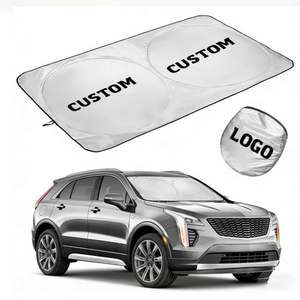 Meilleures Parasols de Voiture Pliables Personnalisés pour Pare-Brise Avant en Polyester Anti-UV avec Bulles PE, Double Cercle, Pas Cher, avec Logo - Product Image 1