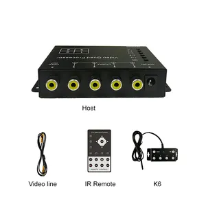 Hotsell Car 360 Degree Monitoring Quad Splitter 4 Video Display 4CH Video Splitter