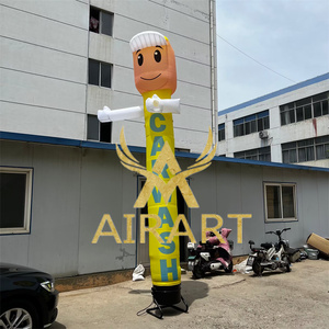 Muñeco Inflable Personalizado con Logotipo, Sky Dancer, Tubo Inflable Amarillo para Lavado <span class=keywords><strong>de</strong></span> Autos, Publicidad para Apertura <span class=keywords><strong>de</strong></span> Talleres y Gasolineras - Product Image 6