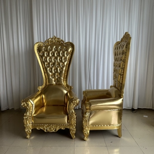 เก้าอี้บัลลังก์หนังสุดหรูหราสไตล์ราชินี - Product Image 4