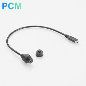 Câble d'extension USB 3.1 Type-C étanche IP67 à montage sur panneau, découpe 12 mm, femelle vers mâle, pour châssis industriels, armoires et extérieur - Product Image 5