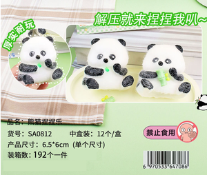 Juguete Sensorial Antiestrés Kawaii Panda 2025, Juguete para Apretar para Aliviar el Estrés y la Ansiedad, para Niños y Niñas con TDAH y Autismo - Product Image 6