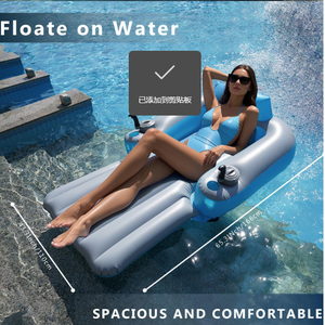 Vente en gros populaire : <span class=keywords><strong>Matelas</strong></span> flottant <span class=keywords><strong>gonflable</strong></span> en PVC personnalisé pour l'été, type lit d'eau ou bateau de plage, avec tubes, pour le divertissement - Product Image 4