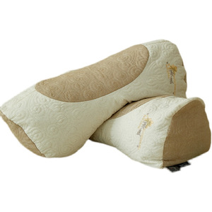 Buckwheat Hull <b>Pillow</b> Wedge Shape Firm Support Single Size <b>Neck</b> Therapy <b>Pillow</b> For Home Use - Product Image 1