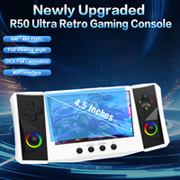 Nouvelle console de jeu portable rétro R50 ULTRA 2026, écran 4,5 pouces 640x480, Linux, 256 Go, PSP/N64, 4 Go de RAM, 50 000 jeux, batterie 4000 mAh, couleur