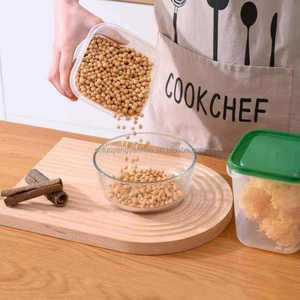 Home Kitchen 17PCS <strong>Rectangular</strong> Plastic <strong>Food</strong> Grade Meal Prep <strong>Food</strong> Dispenser Freezer Cereal <strong>Containers</strong> Storage - Product Image 4