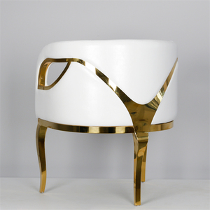 SF211019-1 all'ingrosso fuori porta decorazione per la casa elegante amante PU posti in acciaio inox divano design per il matrimonio - Product Image 4