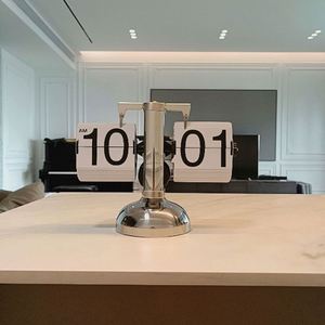 <b>Retro</b> Page Turning Table Digital <b>Flip</b> Desk&Table <b>Clock</b> Custom Promotional Gifts - Product Image 1