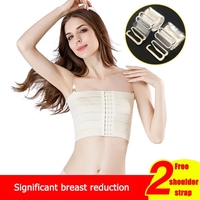 Intimates Shaper Breast Binder Trans Avec Bretelles Soutien-Gorge Tops Boucle Respirante Poitrine Courte Poitrine Soutien-Gorge Garçon Manqué