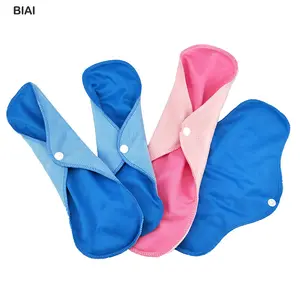 Free Reusable Sanitary Pads Private Label Super Absorbent Microfiber winged Disposable and Breathable Menstrual Napkin