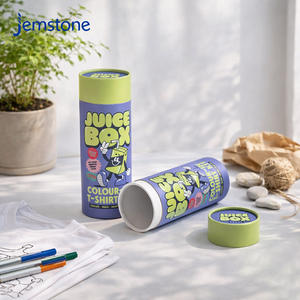 Vente directe usine : Emballage cylindrique en carton recyclable pour vêtements, T-shirts, foulards en soie et serviettes – Boîte d'emballage personnalisée - Product Image 1