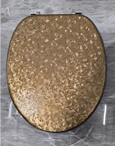 Wholesale Wood <strong>Toilet</strong> <strong>Seat</strong> Manufacturer Printed Design Molded MDF with Soft Close &amp; Quick Release Hinges - Product Image 5