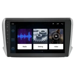 Pantalla táctil Android auto Radio Multimedia estéreo reproductor de vídeo para Peugeot 2008, 2013-2019 con GPS de navegación