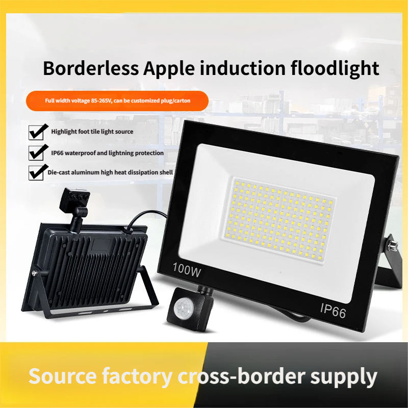 Remote controlled inductive LED flood light durable with multiple ...