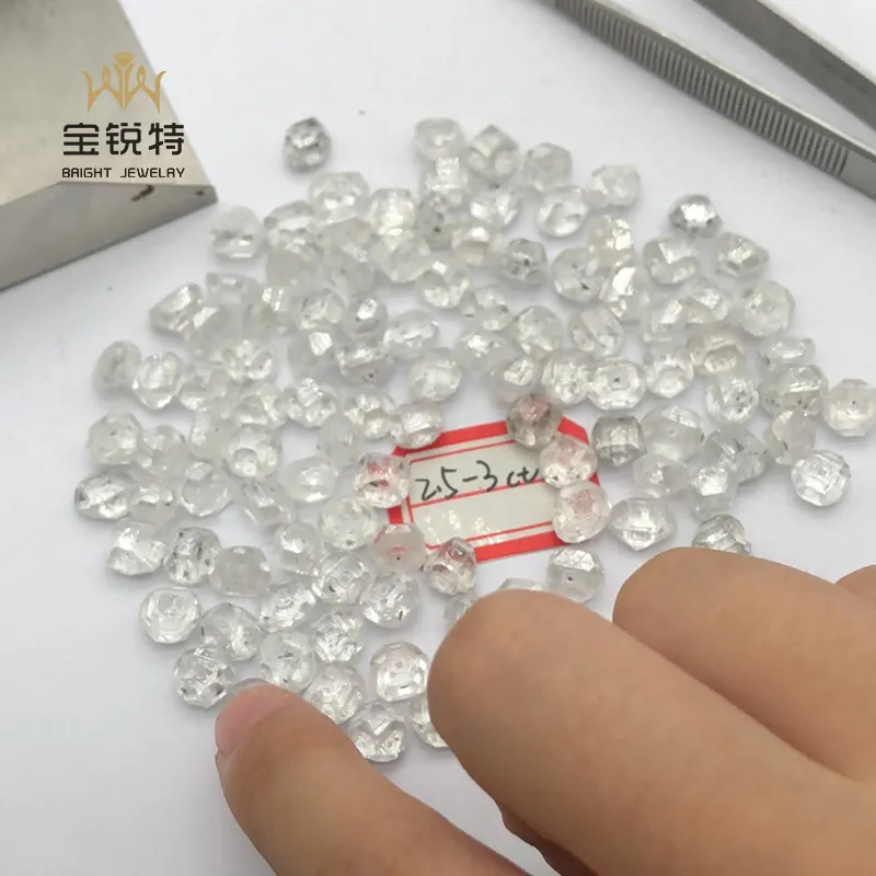사람이 만든 합성 러프 다이아몬드 1-10CT A + B + HPHT 러프 다이아몬드 합성 다이아몬드 러프