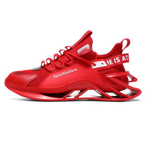 Nouvelles chaussures de sport décontractées pour hommes Red Blade, respirantes, en maille, à lacets, anti-odeur, antidérapantes, tendance Evergreen - Product Image 6