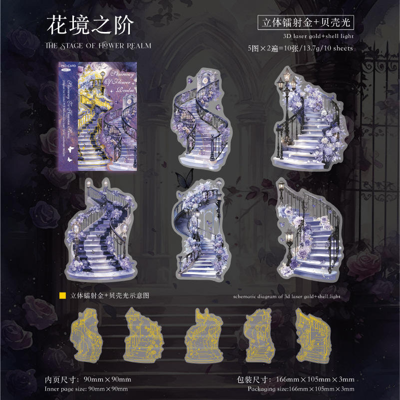 C Staircase of Flowers