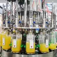 Machine de remplissage et de bouchage entièrement automatique pour bouteilles PET d'huile alimentaire de qualité CE, 100 ml-2 L, ligne d'étiquetage rotative pour huile d'olive et de tournesol