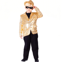 Tenue de scène pour concours de danse professionnelle, veste à paillettes pour enfants