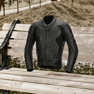 Blouson de moto en cuir de vachette premium noir style vintage à capuche avec protection avant, échantillon personnalisé disponible - Product Image 3