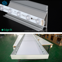 Cadre en aluminium extrudé simple face pour enseignes lumineuses, caissons lumineux et systèmes d'affichage en tissu
