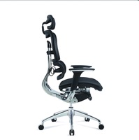 Chaise de bureau pivotante confortable pour ordinateur, chaise ergonomique, chaise en maille respirante avec dossier réglable pour le personnel de bureau