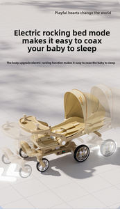 <span class=keywords><strong>Poussette</strong></span> bébé à quatre roues en métal pour enfants avec un grand angle de vue, légère et pliable - Product Image 5