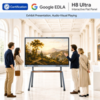 Interaktives Smart Whiteboard 98 Zoll 4K LED Flachbildschirm 40-Touch All-in-One Display Duale 48MP Kamera Zero Bonding 8+128GB Android