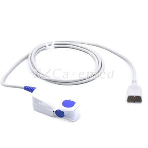 Compatible con monitores optoelectrónicos japoneses, sensor de saturación de oxímetro de pulso tipo split, sensor de dedo con forma de pez para adultos - Product Image 1